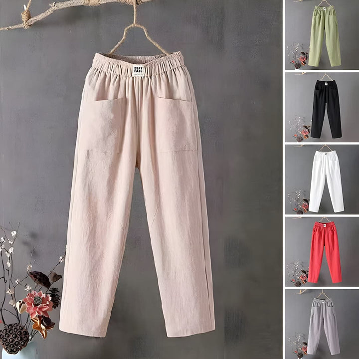 Yessa - Casual Pants in Cotton and Linen