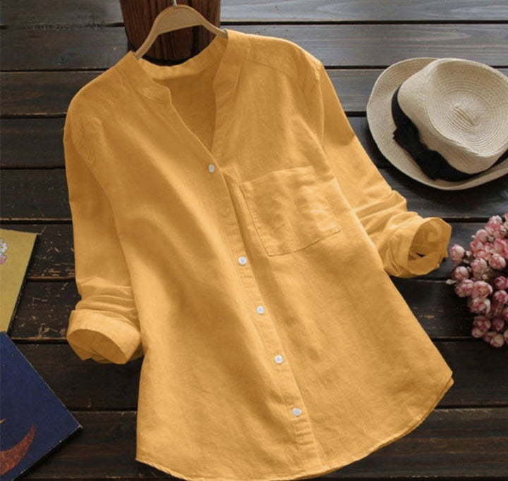 Sophia - Casual linen and cotton shirt