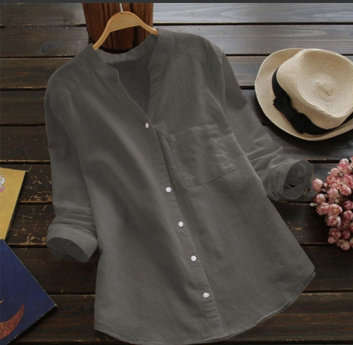 Sophia - Casual linen and cotton shirt