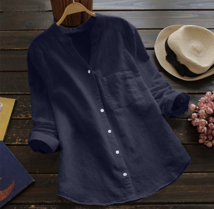 Sophia - Casual linen and cotton shirt