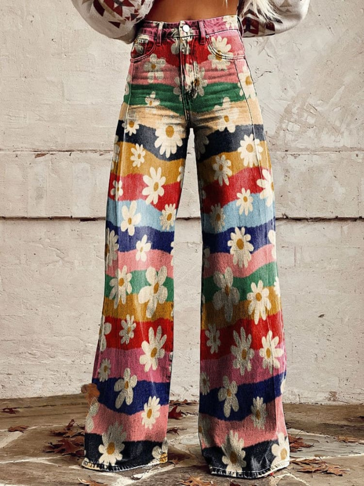 VINICIA | RETRO FLORAL TROUSERS