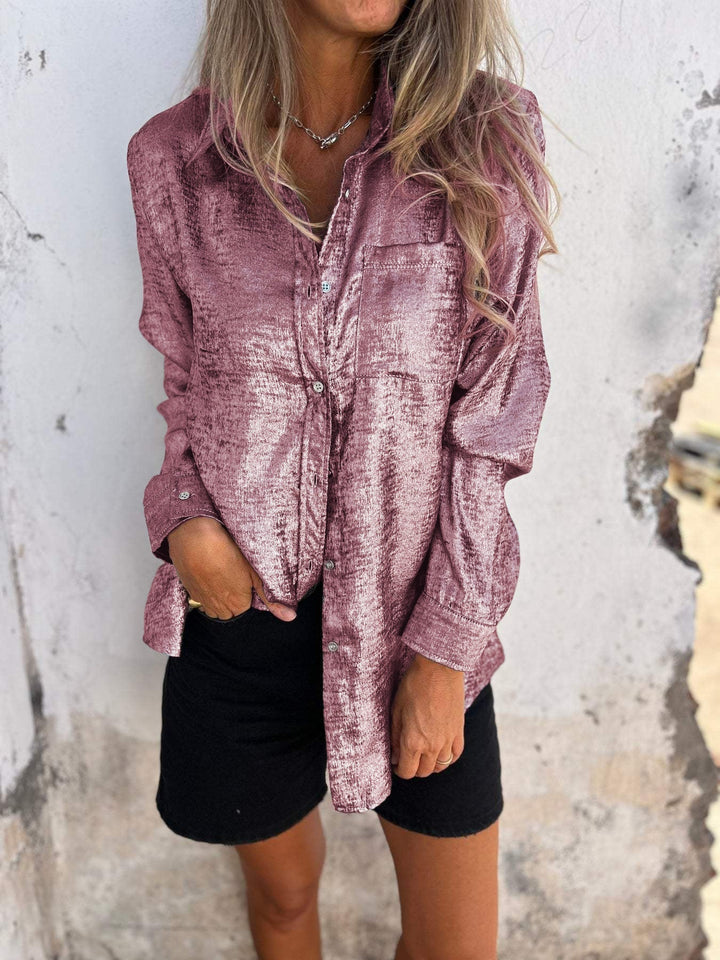 Meriam - Stylish metallic shirt