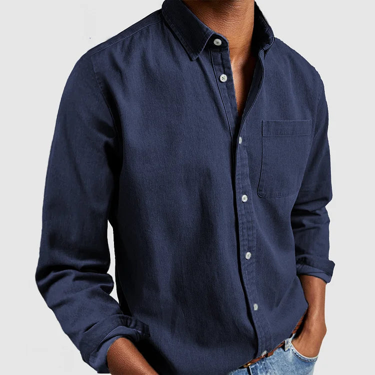 Ethan - Gentleman's Casual Cotton Basic Shirt