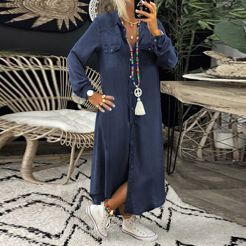 Lilla - Comfy denim dress