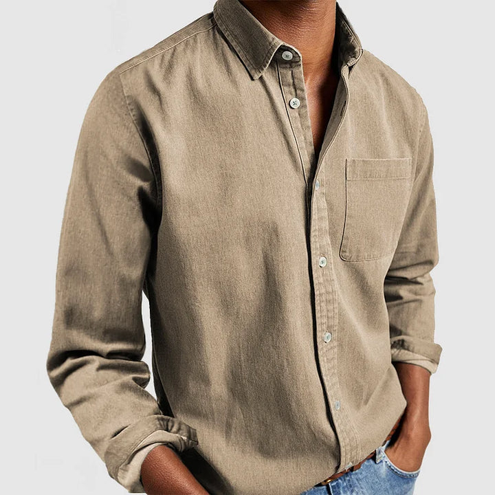 Ethan - Gentleman's Casual Cotton Basic Shirt