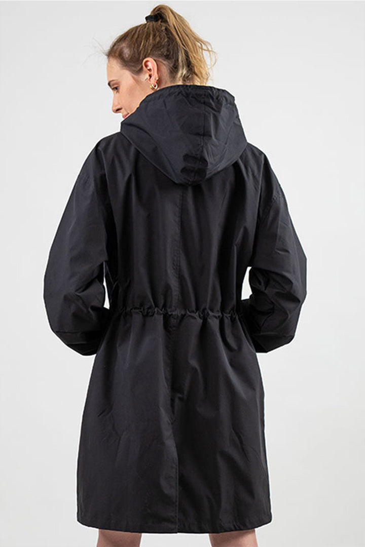 Jade - Water Resistant Oversized Hooded Windbreaker Rain Jacket