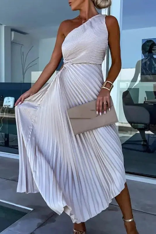 Ericka - Maxi dress with one shoulder section