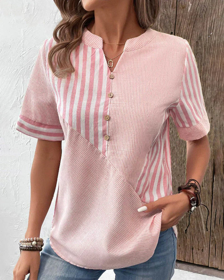 Stacy | Elegant Striped Blouse