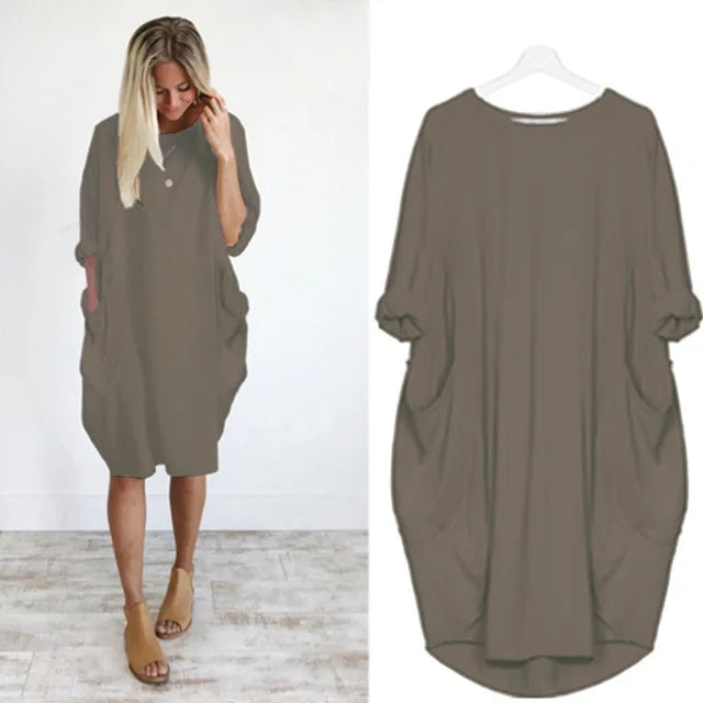 Luciana | Refined belly-covering dress