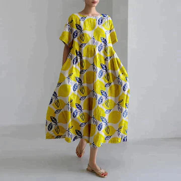 Flora - Women's dress with print