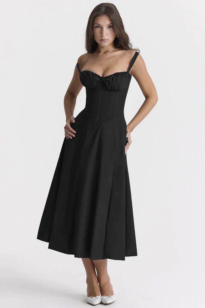 Kelly - Bustier dress with waist shaping