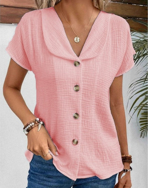 Liane - Soft blouse with elegant buttons