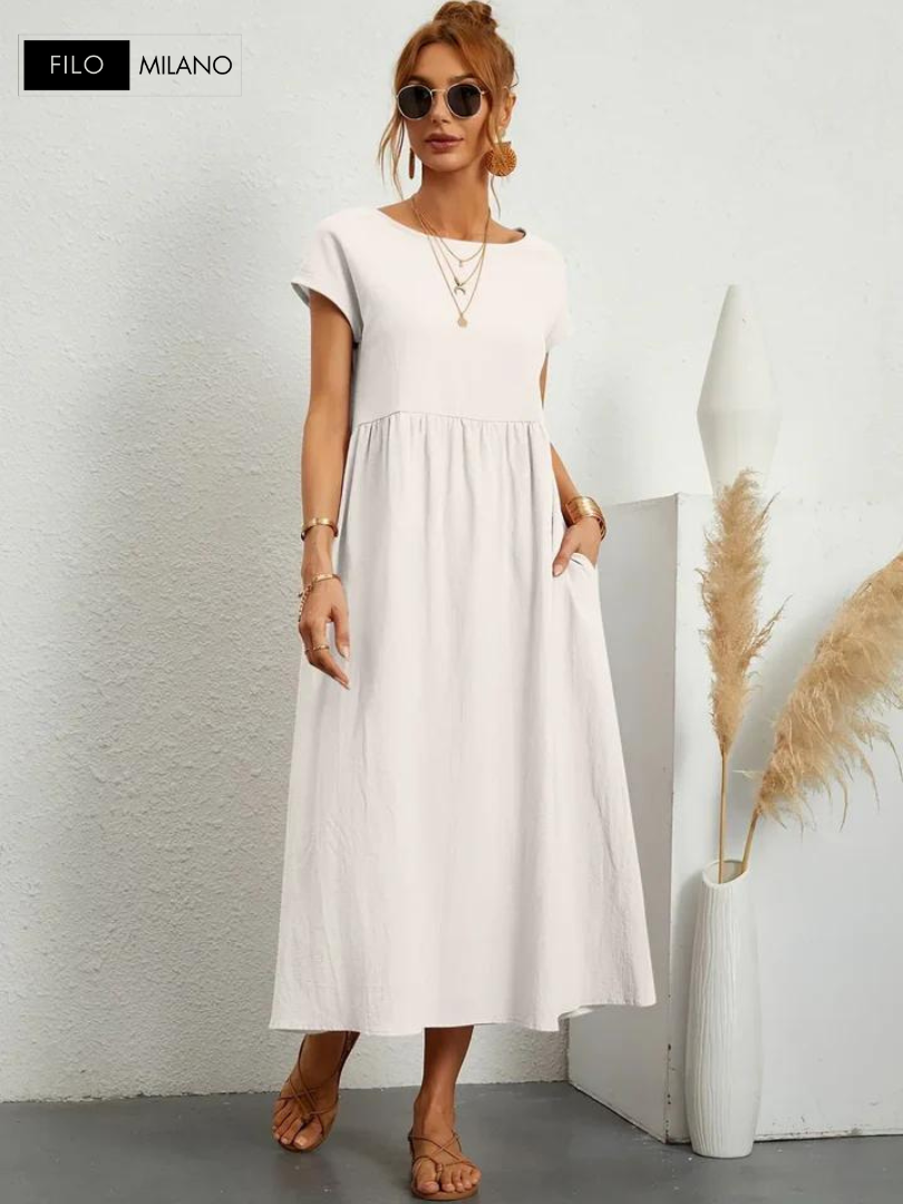 Ruby™ | Essential Dress Elegant Cotton and Linen