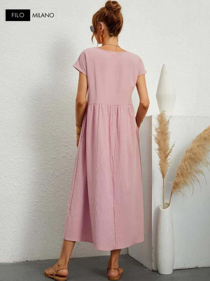 Ruby™ | Essential Dress Elegant Cotton and Linen