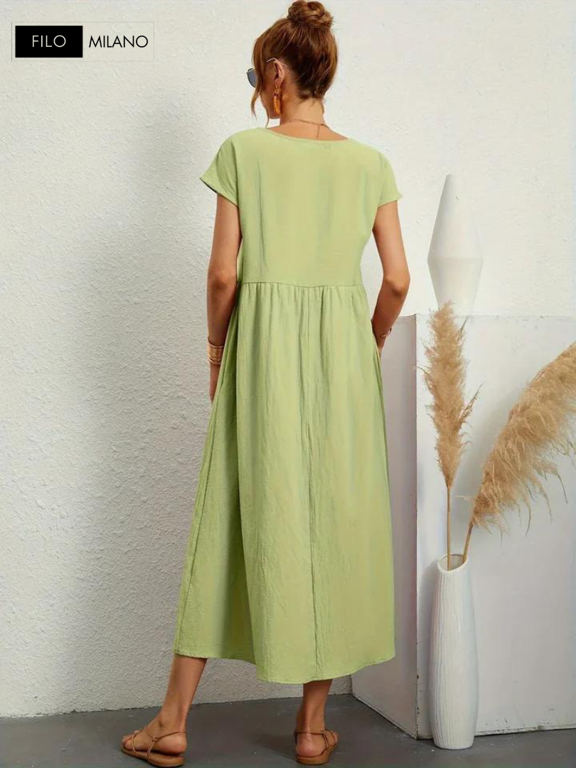 Ruby™ | Essential Dress Elegant Cotton and Linen