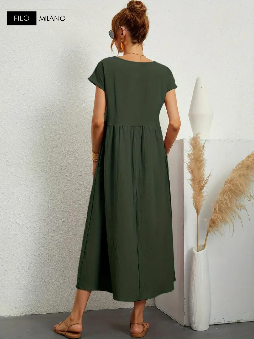 Ruby™ | Essential Dress Elegant Cotton and Linen