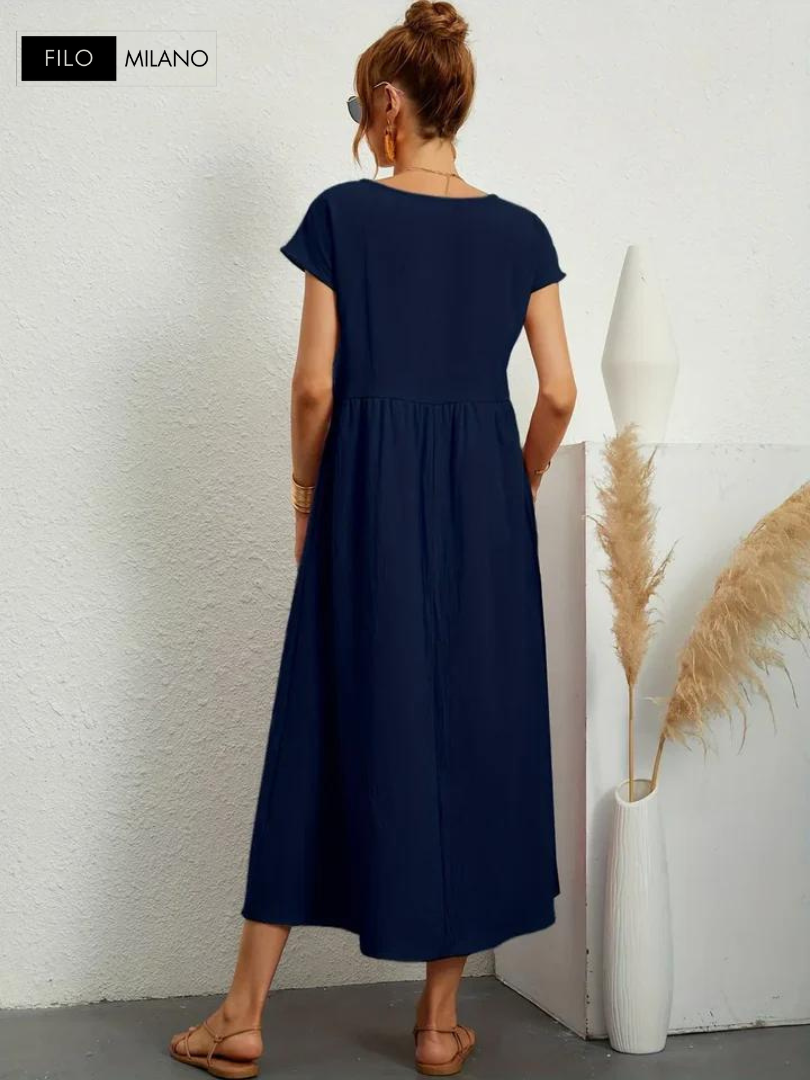 Ruby™ | Essential Dress Elegant Cotton and Linen