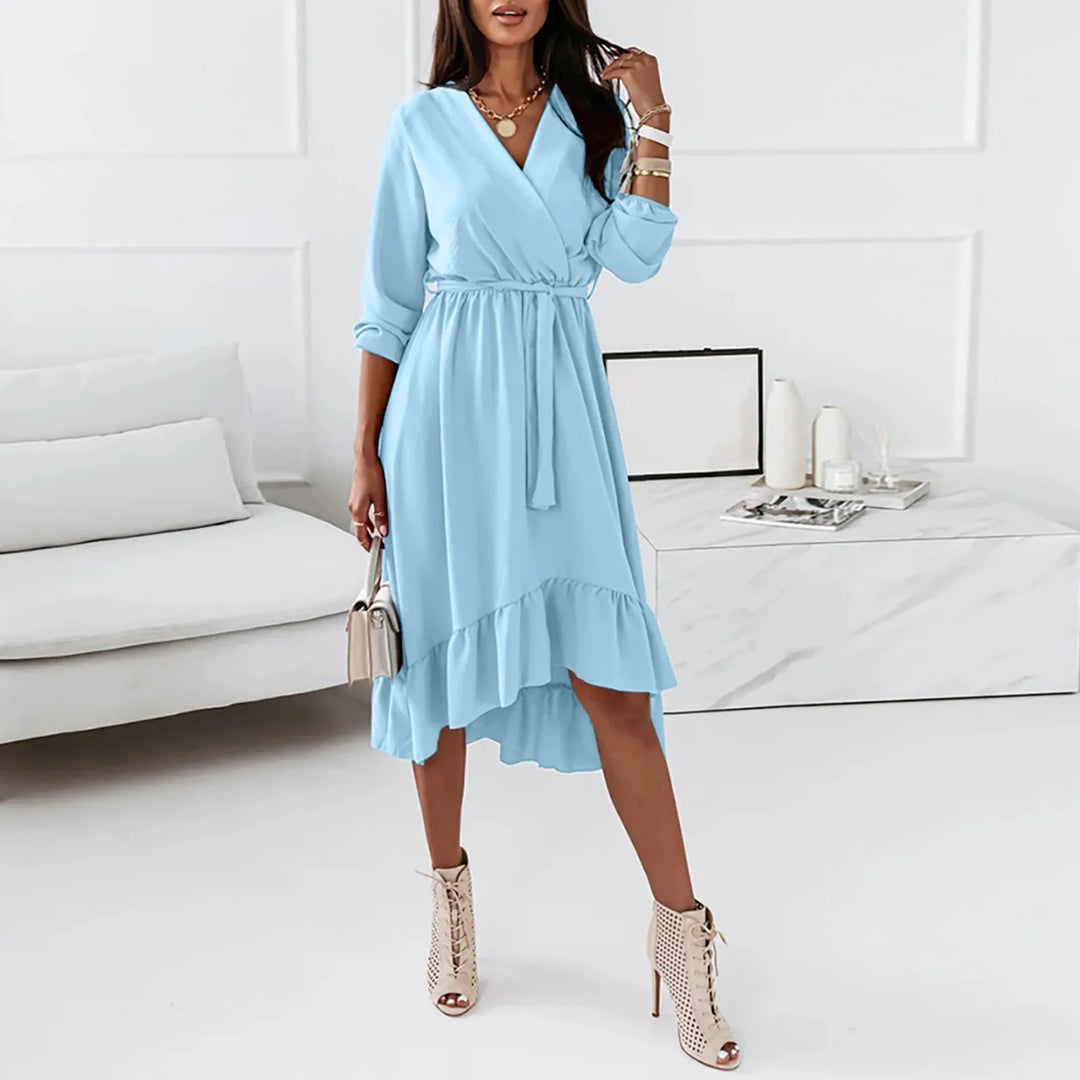 Sadie™ Festive Deep V-Neck Dress