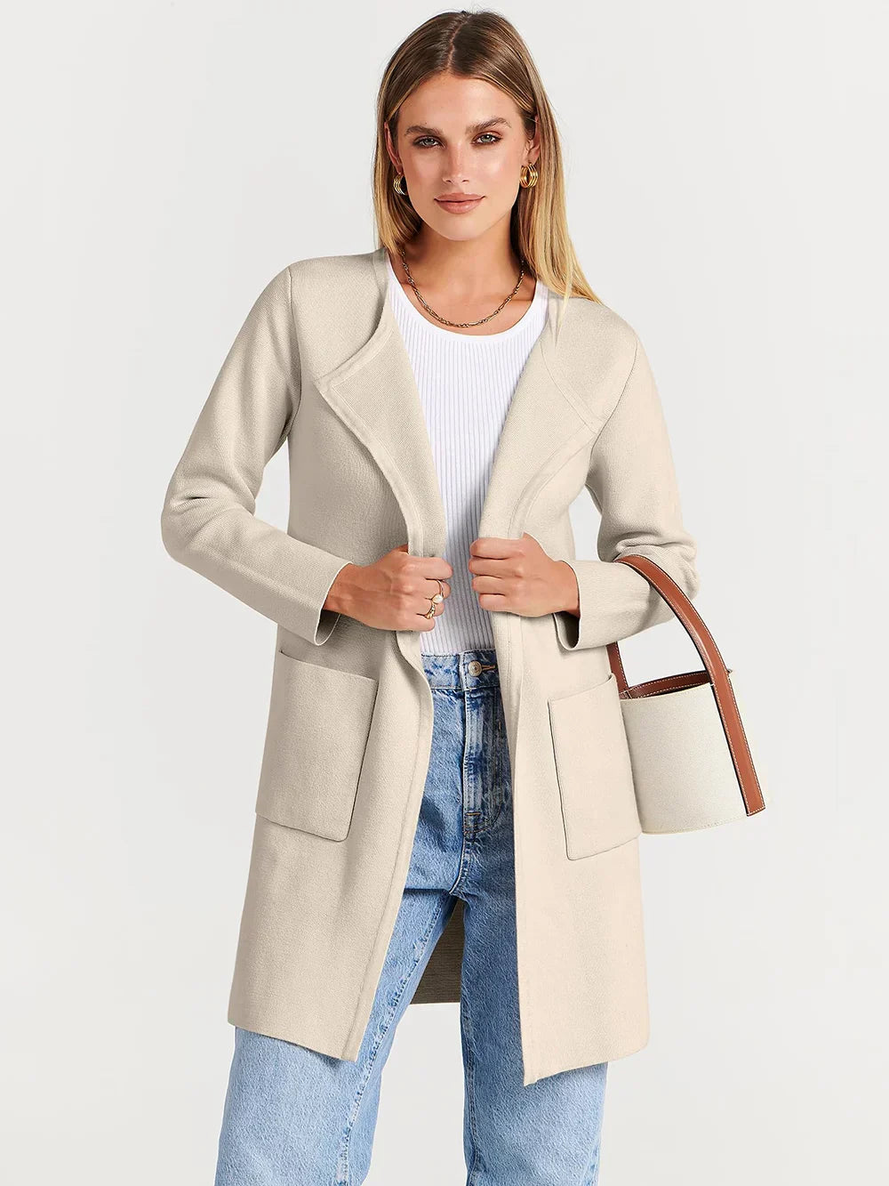 Valerie Lapel Classy Coatigan