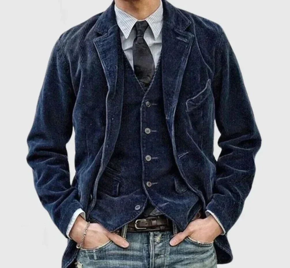 Henry - Corduroy Blazer and Vest Set