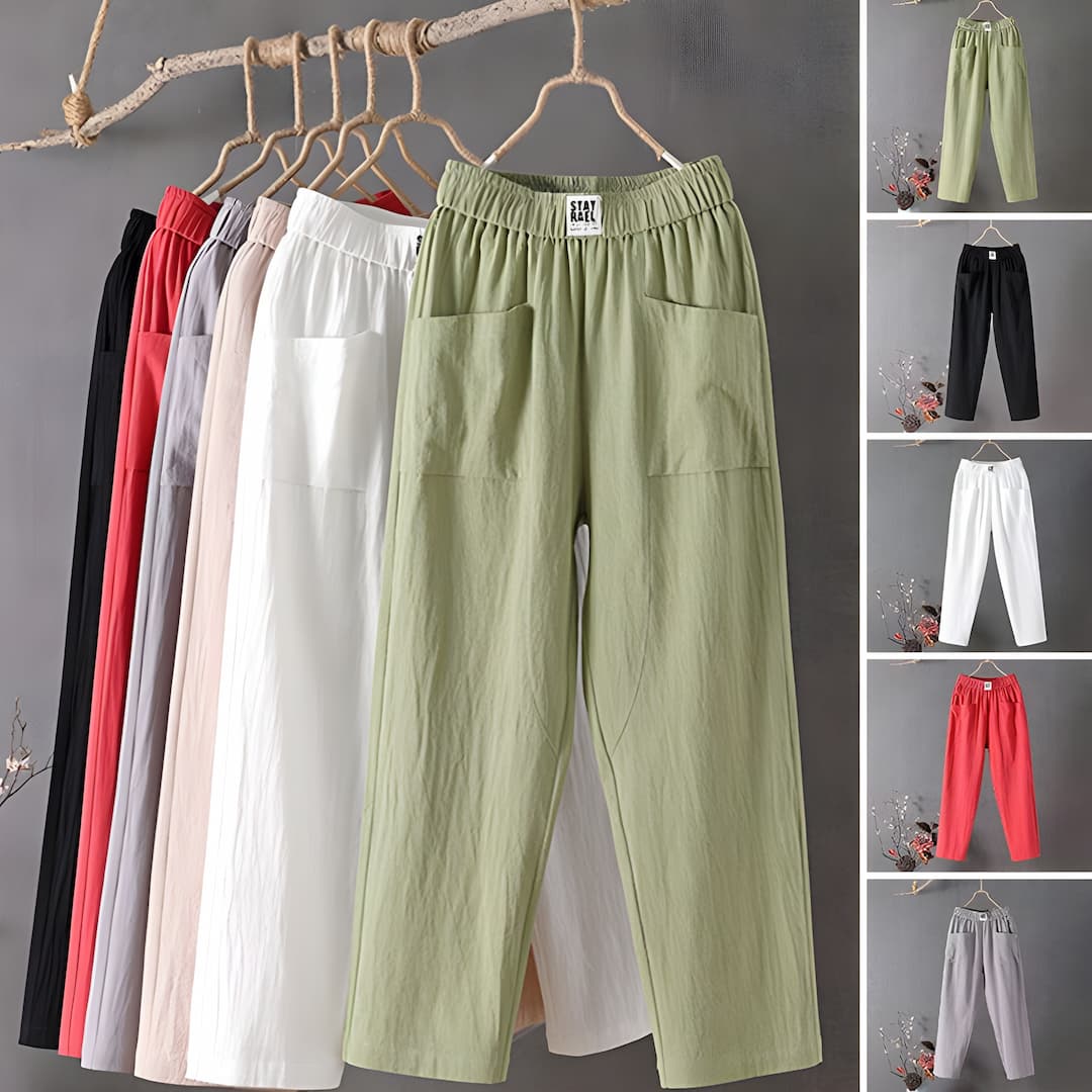 Yessa - Casual Pants in Cotton and Linen