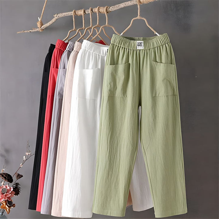 Yessa - Casual Pants in Cotton and Linen