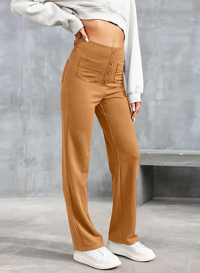 Livia - High Waisted Elastic Pants