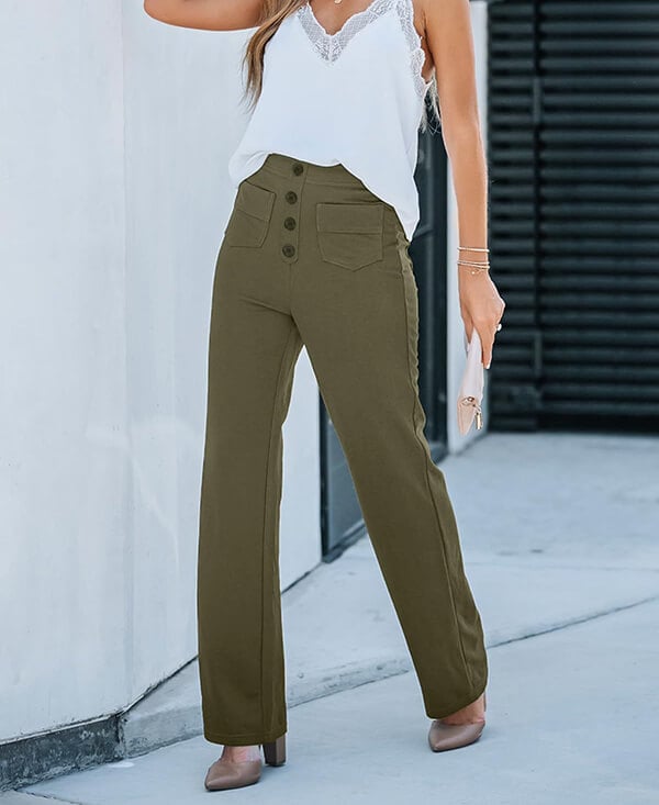 Alina - Elastic Casual Pants