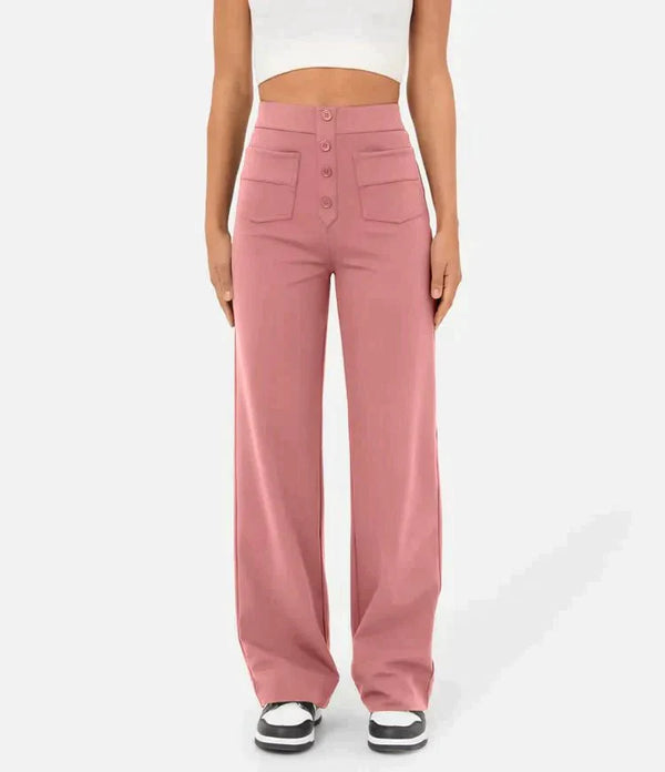 Livia - High Waisted Elastic Pants