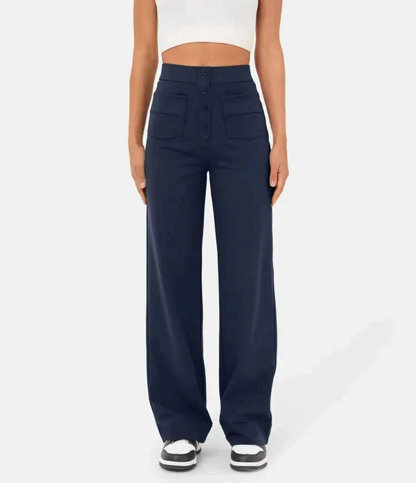 Livia - High Waisted Elastic Pants