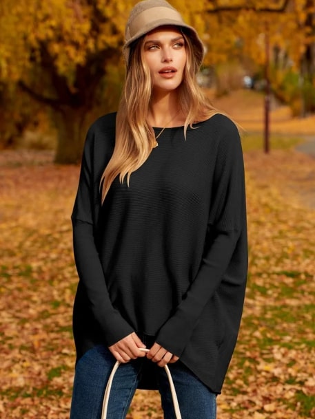 Abigail - Oversized Dolman sleeve knitted sweater