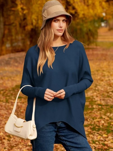 Abigail - Oversized Dolman sleeve knitted sweater