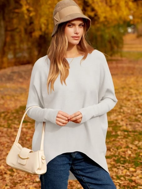 Abigail - Oversized Dolman sleeve knitted sweater