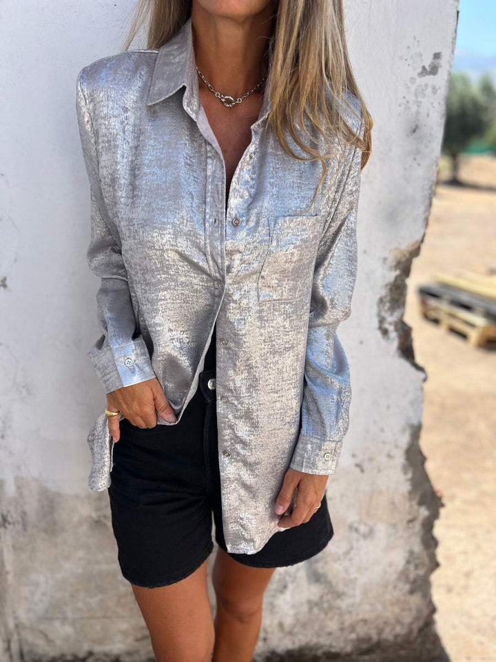 Meriam - Stylish metallic shirt