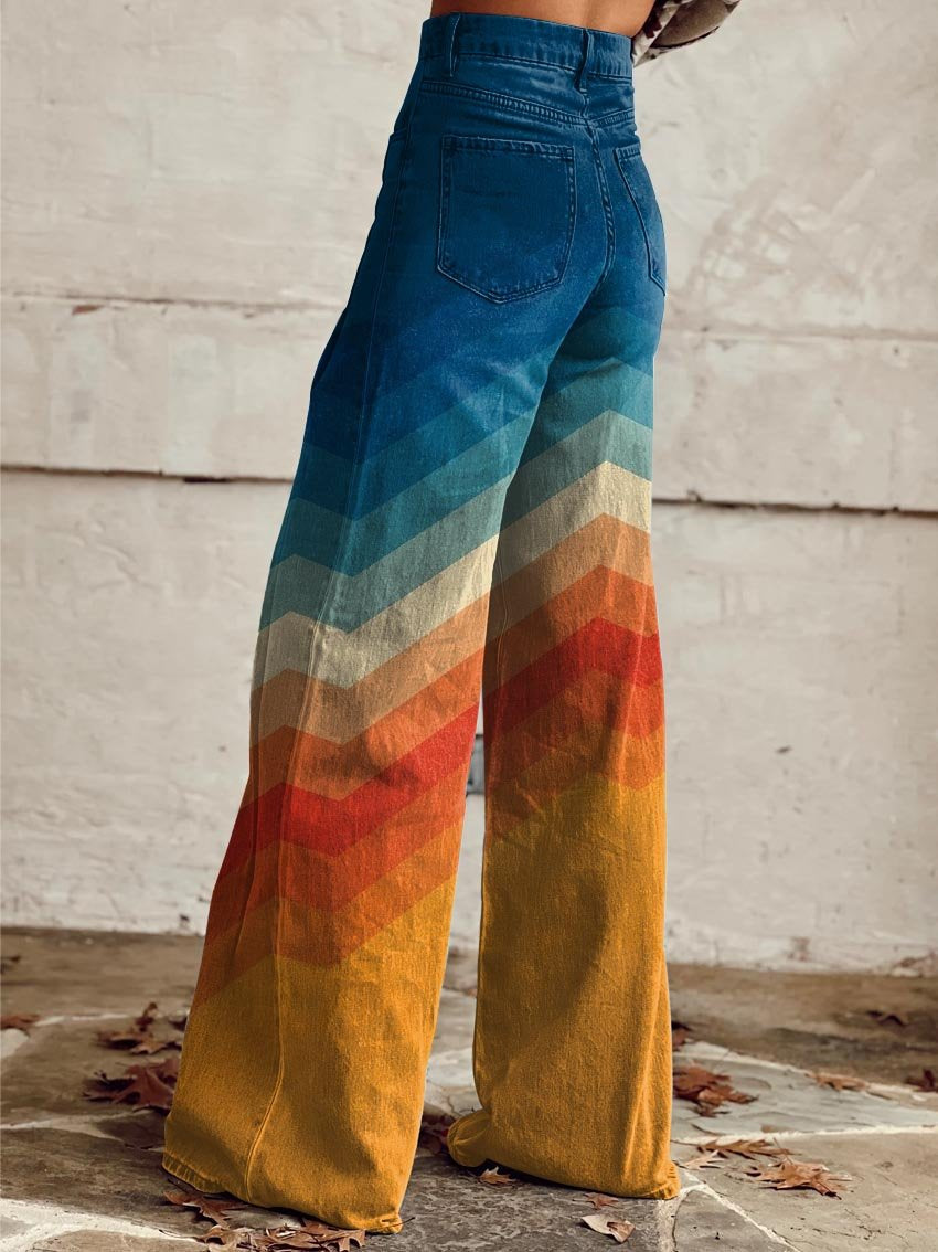 DESIA | RETRO CHEVRON TROUSERS