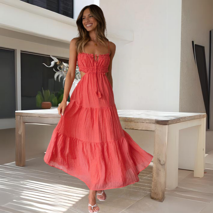 Pink® | Elegant summer midi dress with thin straps